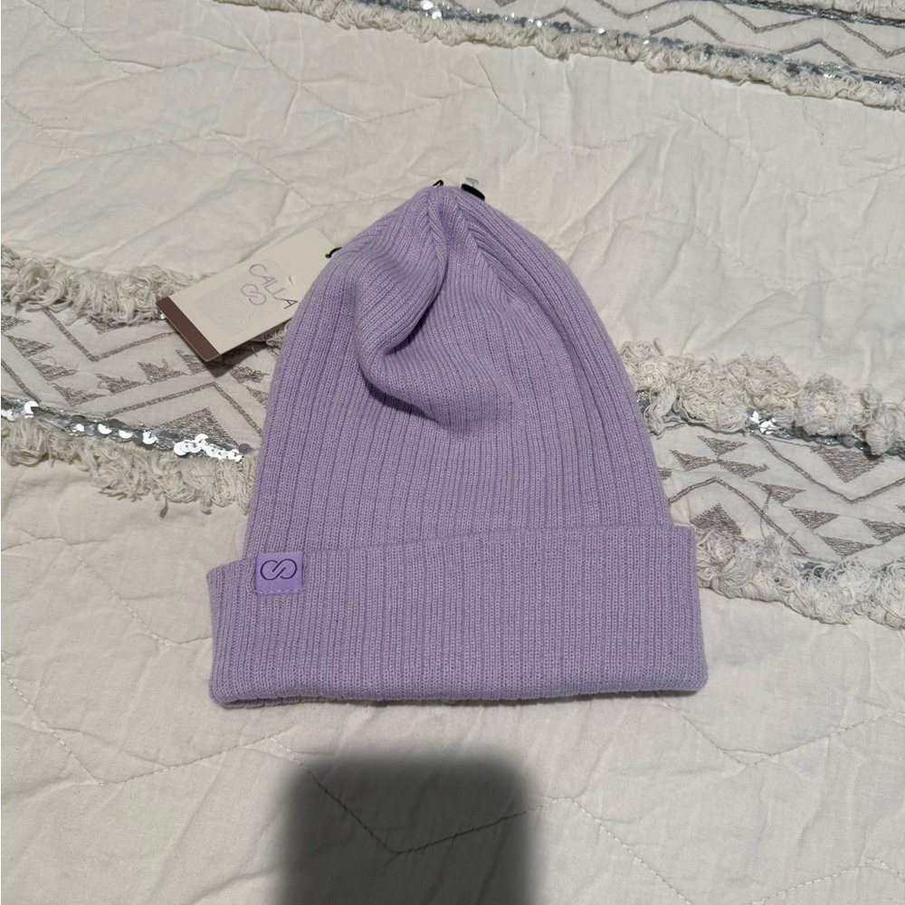 CALIA by Carrie Underwood Lavender Rib Knit Beanie